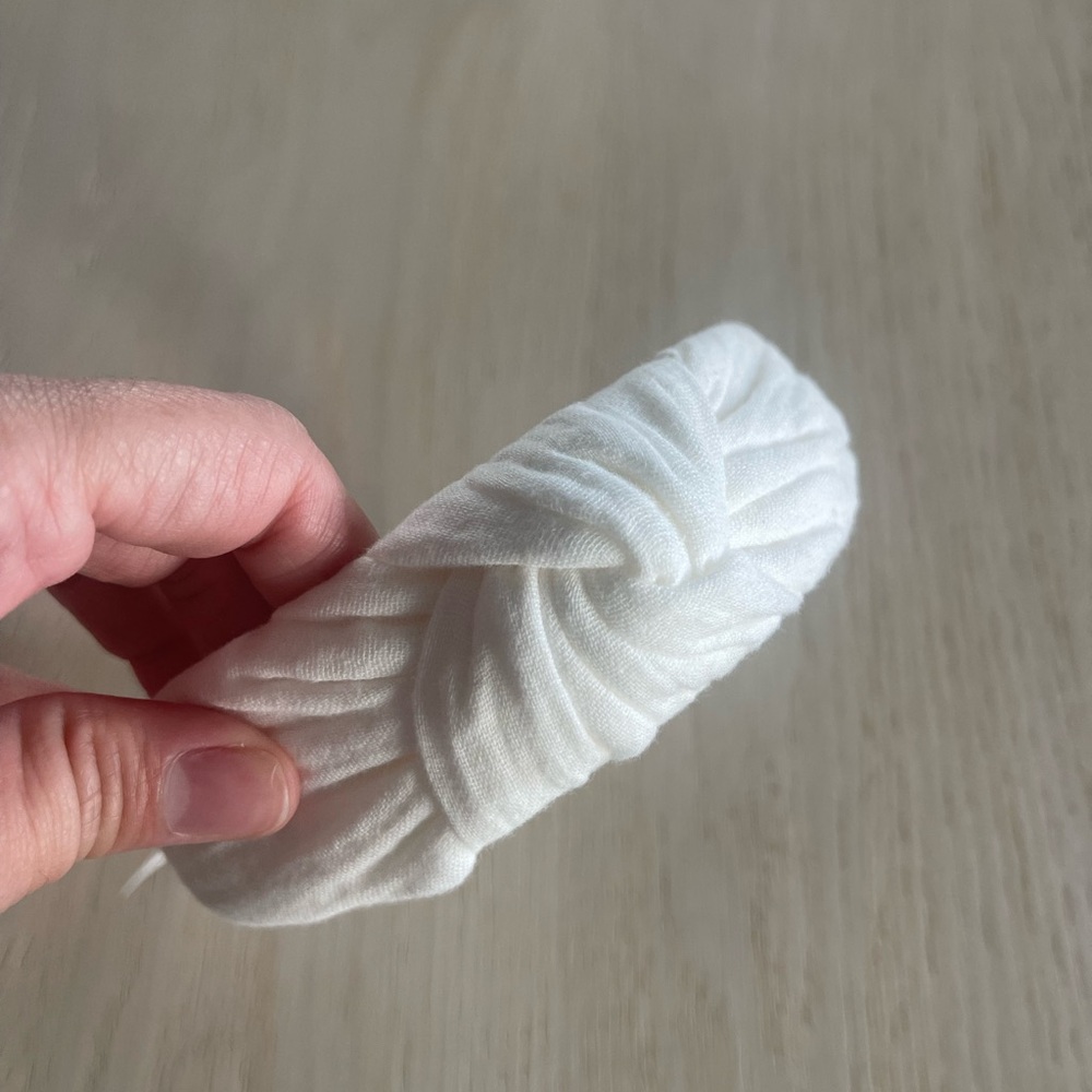 Madewell White Knotted Headband